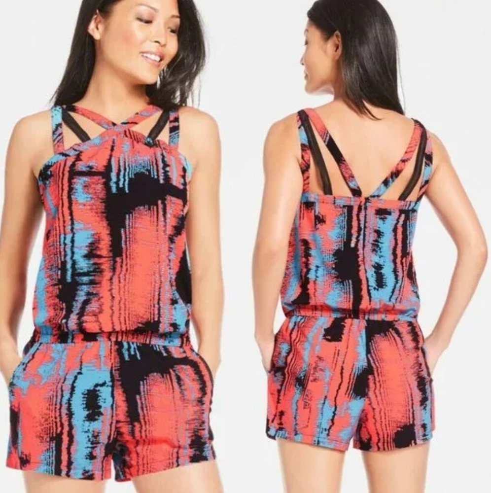 Fabletics Liza Romper XL in Heatwave